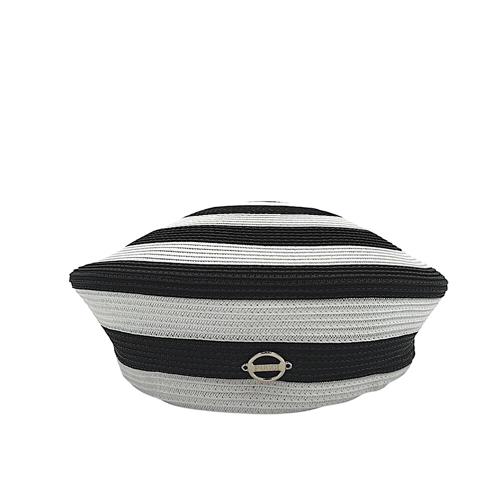 Authentic Emilio Pucci S/S 2019 Woven Striped Beret
